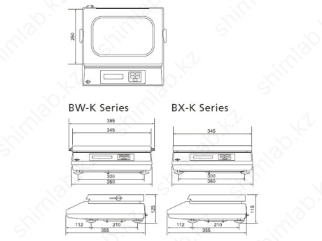 Лабораторные весы Shimadzu Серия BW/BX-K